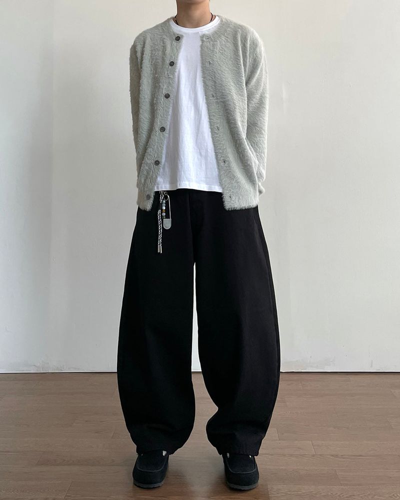 Pilling Angora Knit Cardigan