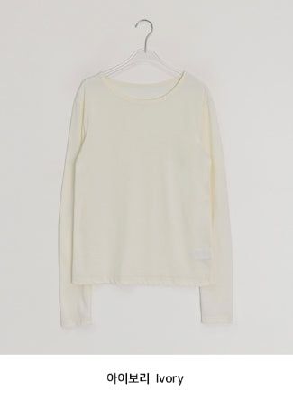 26SS★ [BAONHAUS] Seden Modal Layered Round T-shirt