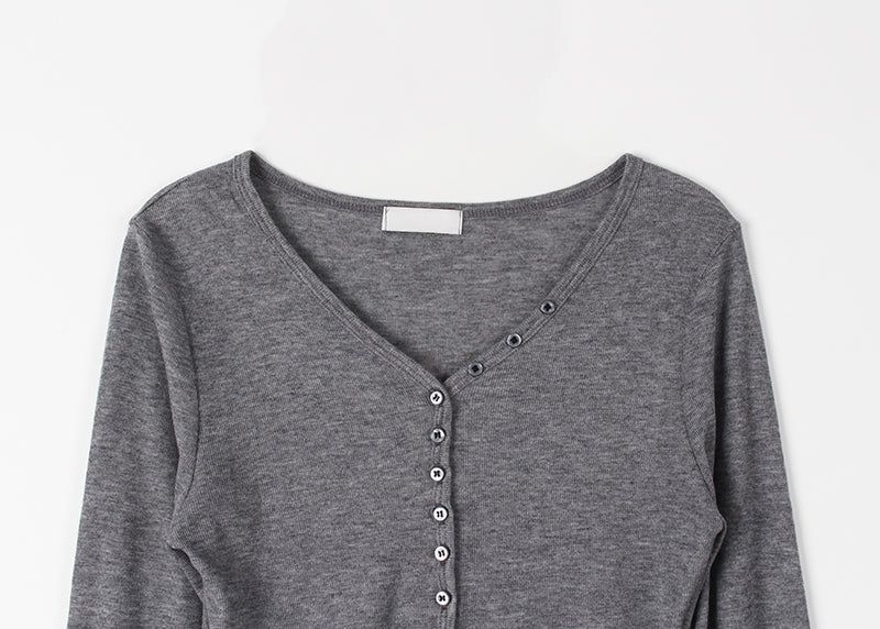 BUTTON SILHOUETTE TEE