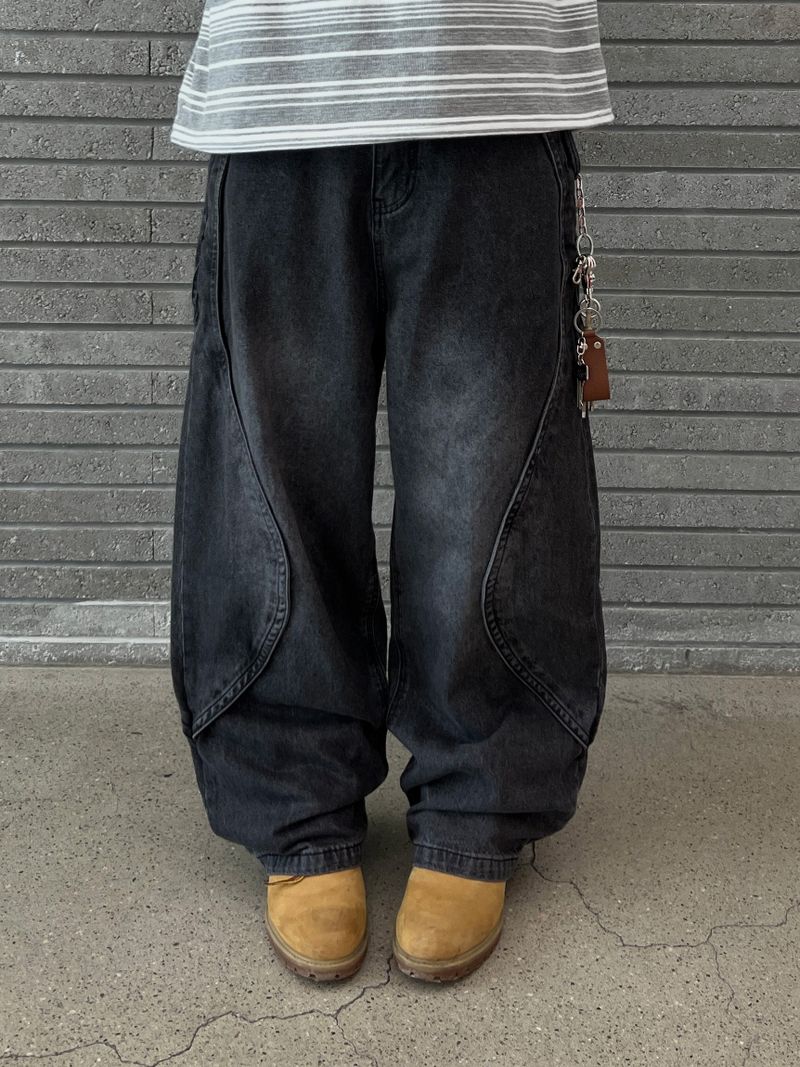 ESOO(イス)の「Trip Curved Denim Pants (2 Colors)(Pants)」