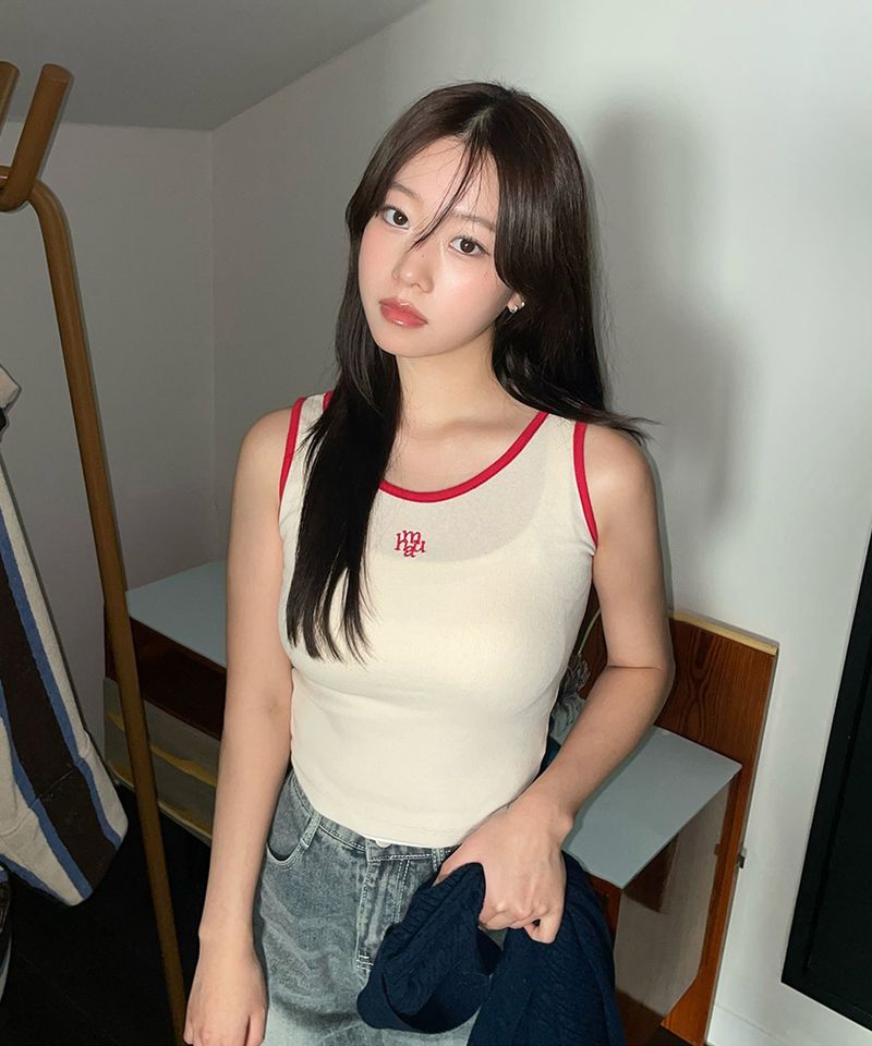 STITCH LOGO COLORING SLEEVELESS [3color]
