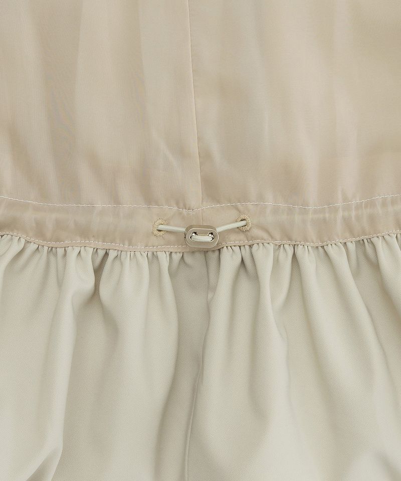 Raw Edge Balloon Dress _ IVORY