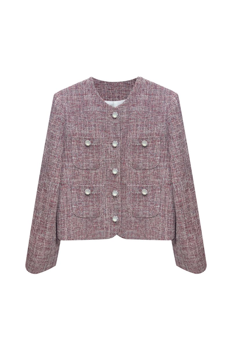 CHERISH TWEED JACKET / RED