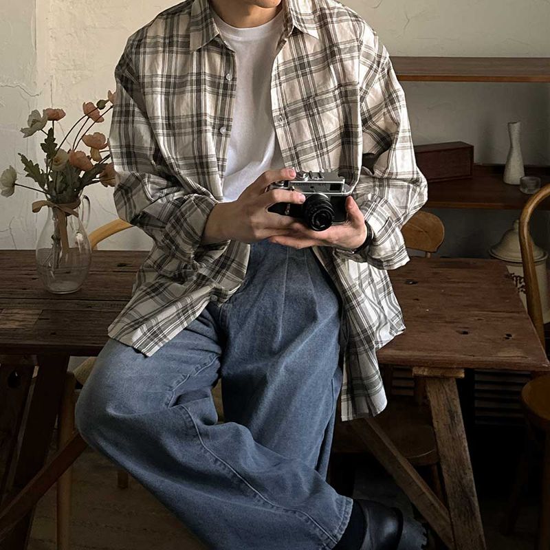 ASCLO Smart Spring Check Shirt (3color)