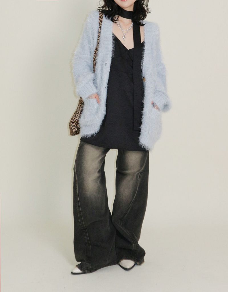 UZYOUNG（ユズヨン）の「Nov Silky Scarf SET Sleeveless Dress（Dresses）」