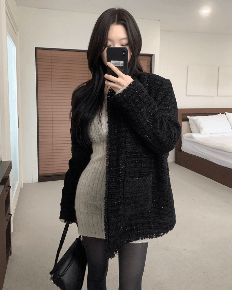 GUSTA（グスタ）の「IF classic oversized tweed quilted jacket（Jackets/Outerwear）」