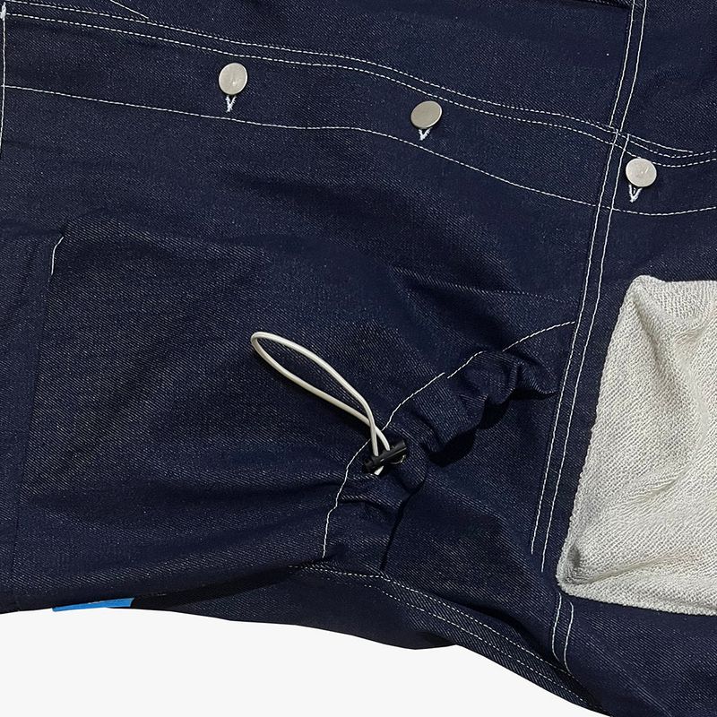 reverse Terry Pocket Denim Jacket_blue