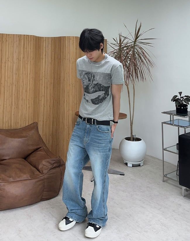 Rot Wide Matte Leather Belt