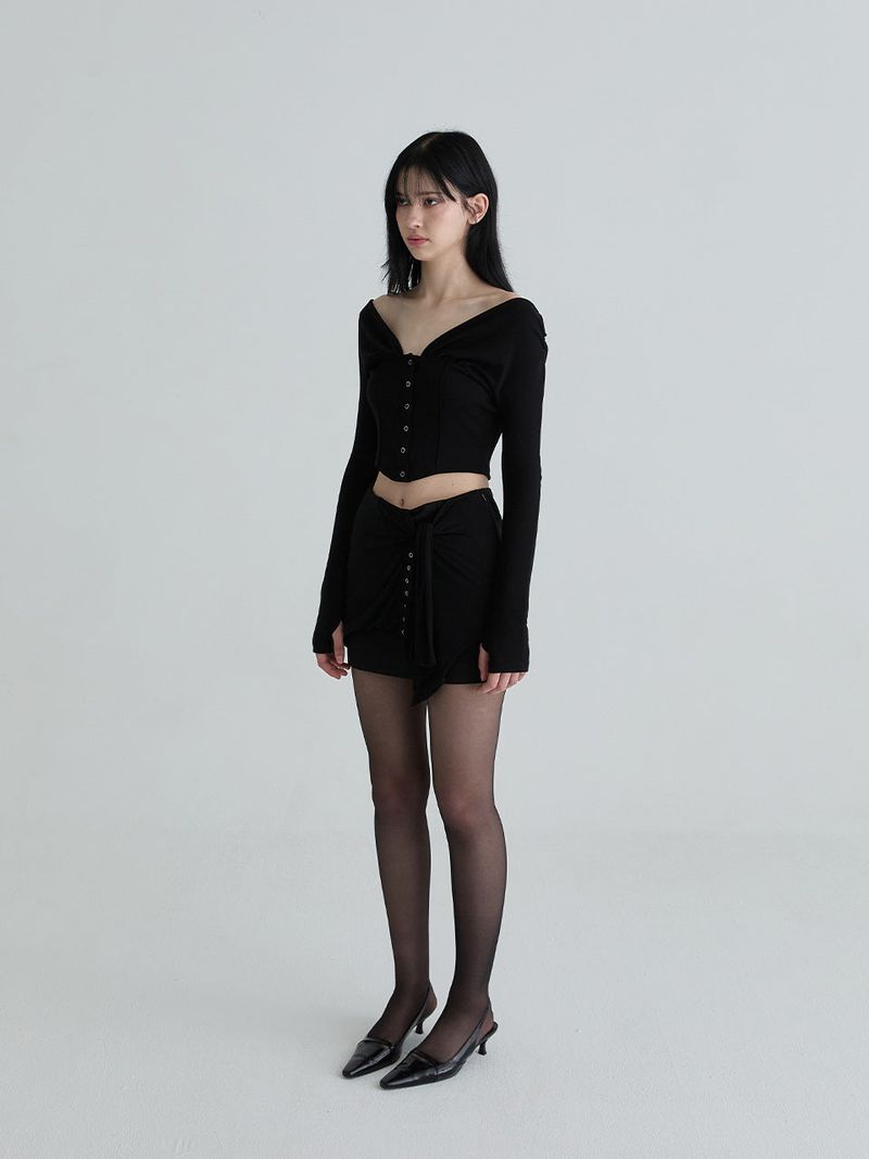 Rhea cardigan (Black)