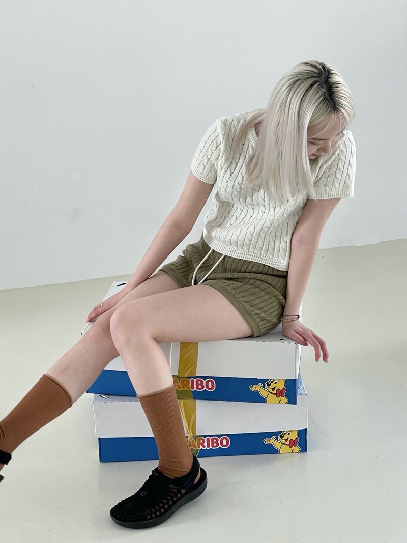Highteen knit shorts