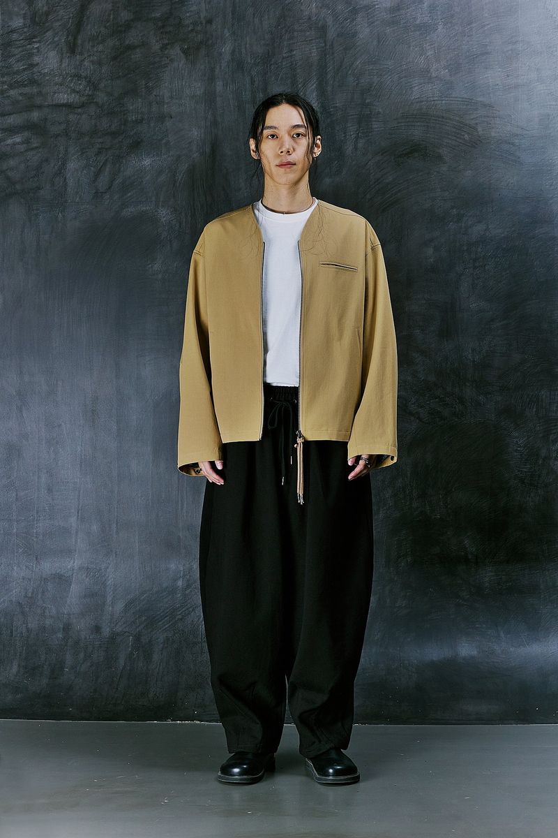 EARTH COTTON Y ZIP-UP JACKET (Beige)