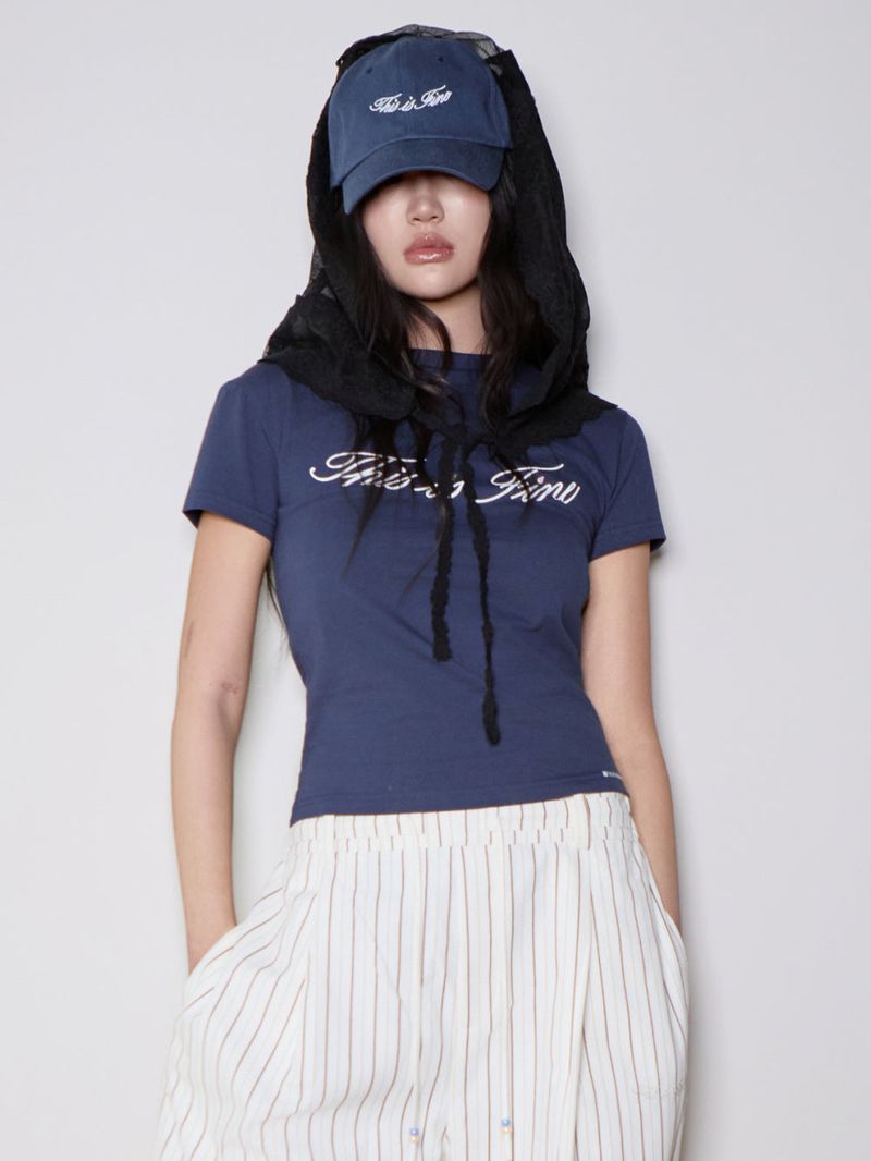 Cropped Signature Tee