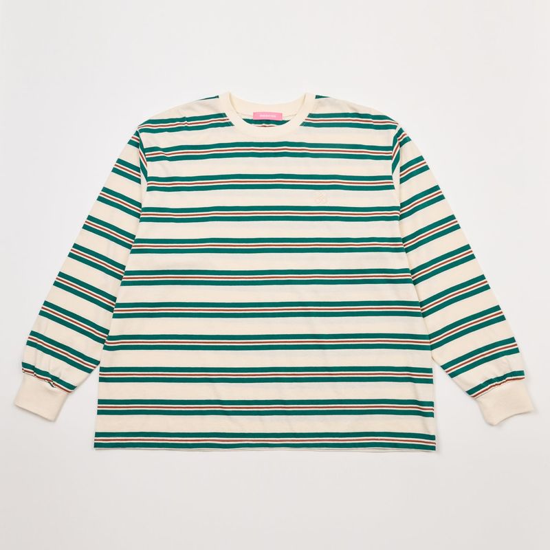 MULTI STRIPE SYMBOL T IVORY