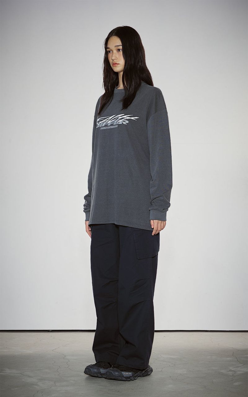 DIAGONAL CARGO PANTS_NAVY