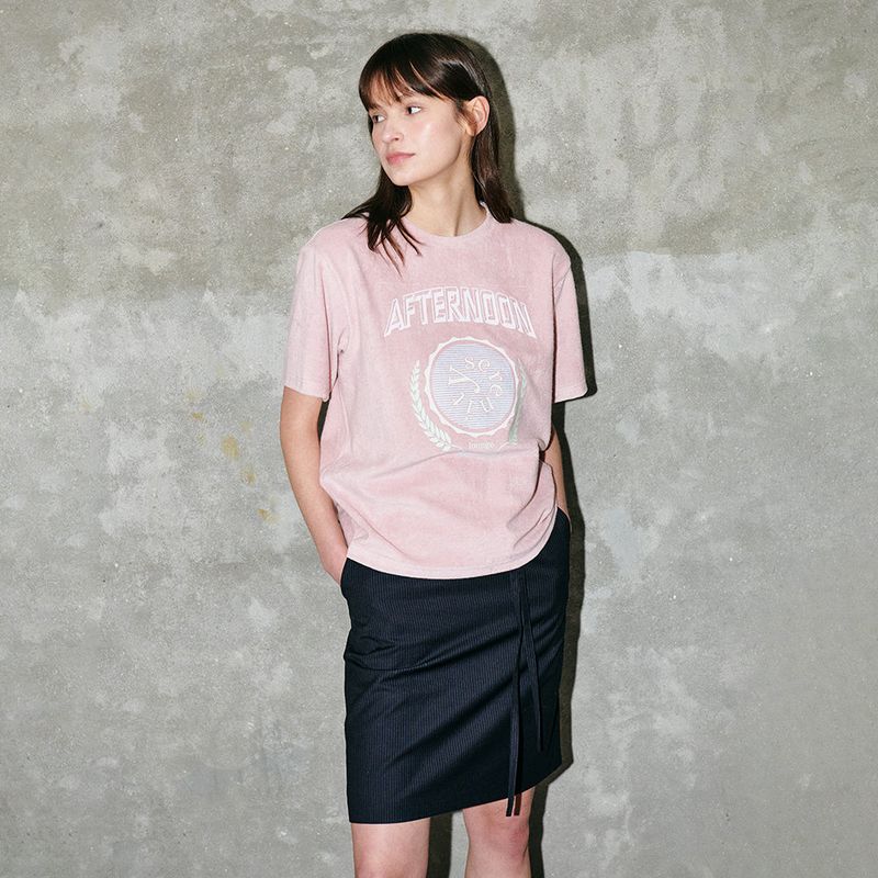 Stripe String Skirt Navy