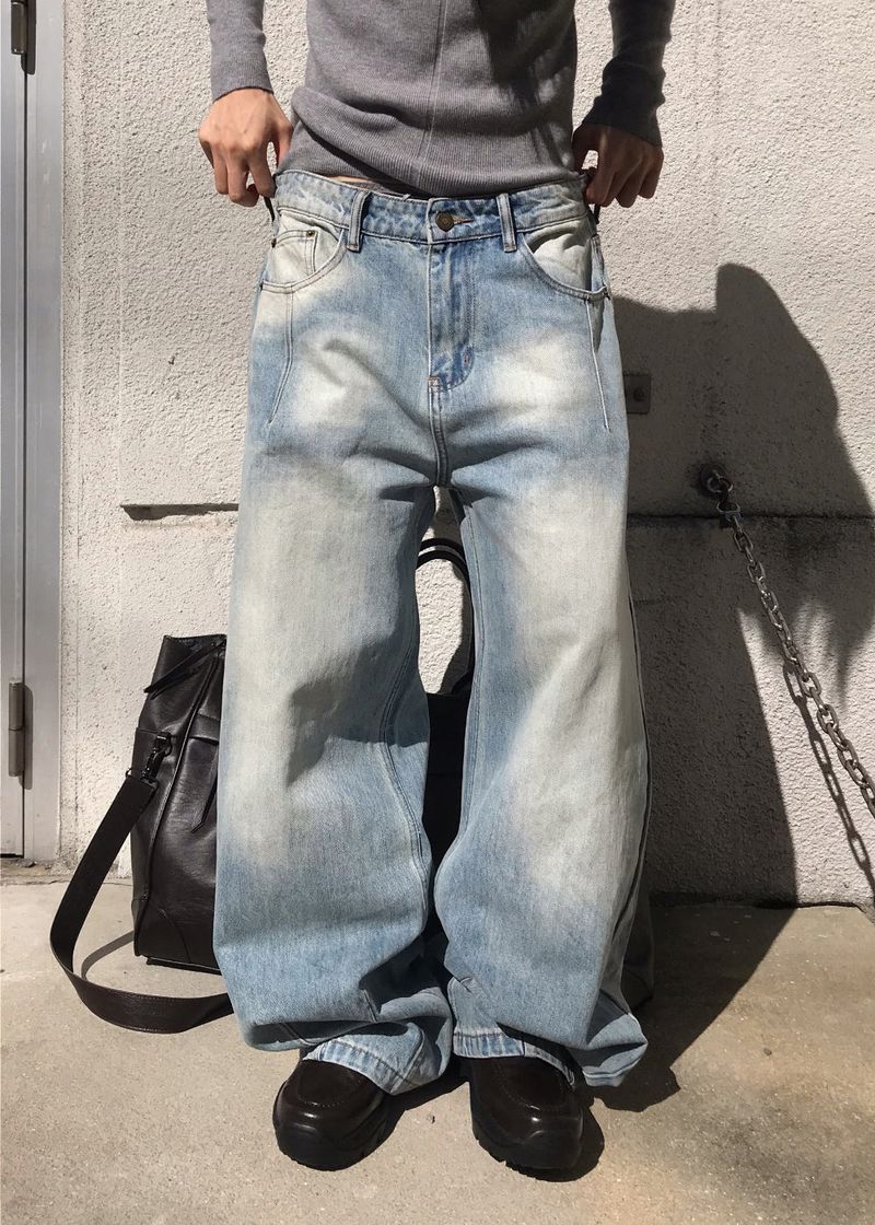  DART WIDE WASHING DENIM