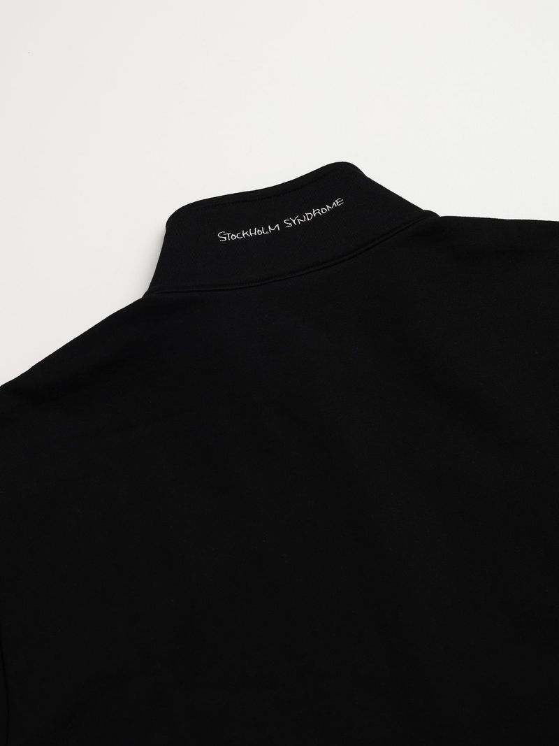 SKULL ZIP JACKET - BLACK