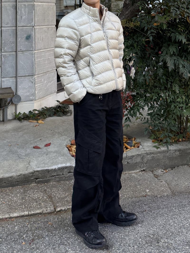 Vintage wave-washed cargo pants