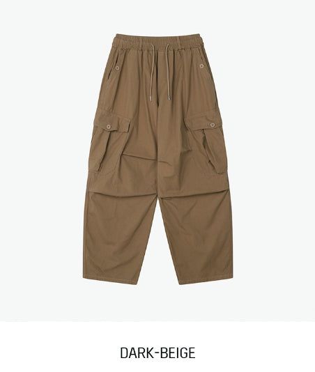 Russet Parachute Button Cargo Pants