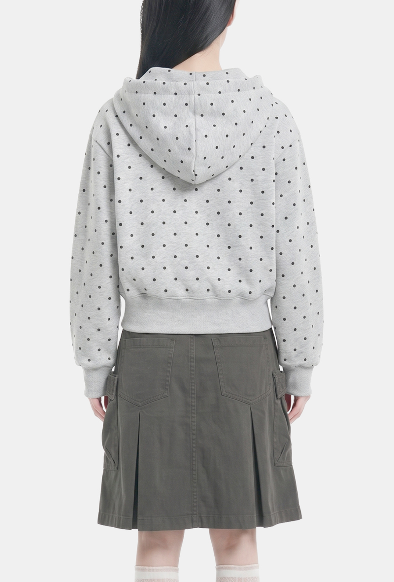 Mimi Dot Balloon Hoodie Zip-up