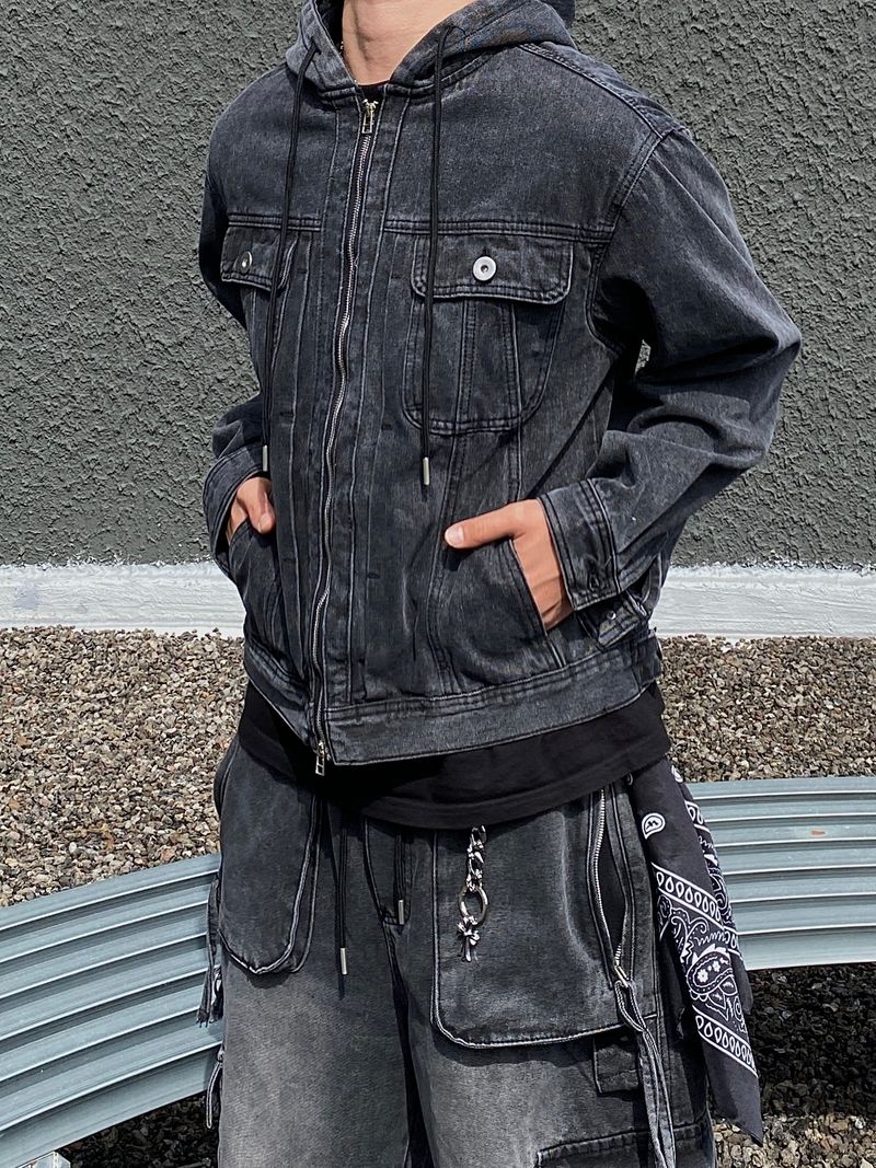 SSROOM(エスエスルーム)の「Fed Two-Way Denim Hooded Jacket 2C(Tops)」