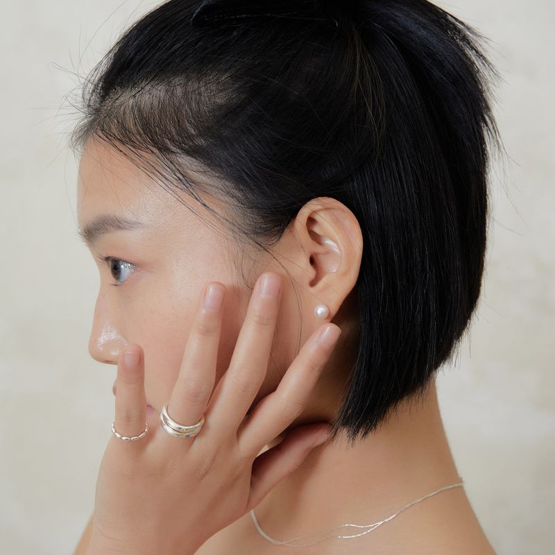 two stone pebble ring