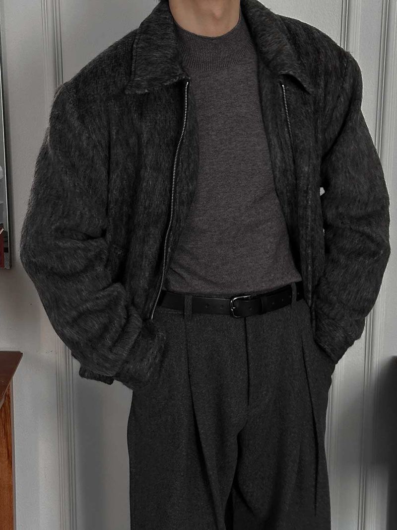 A Nock Mohair Wool Jacket (3color)