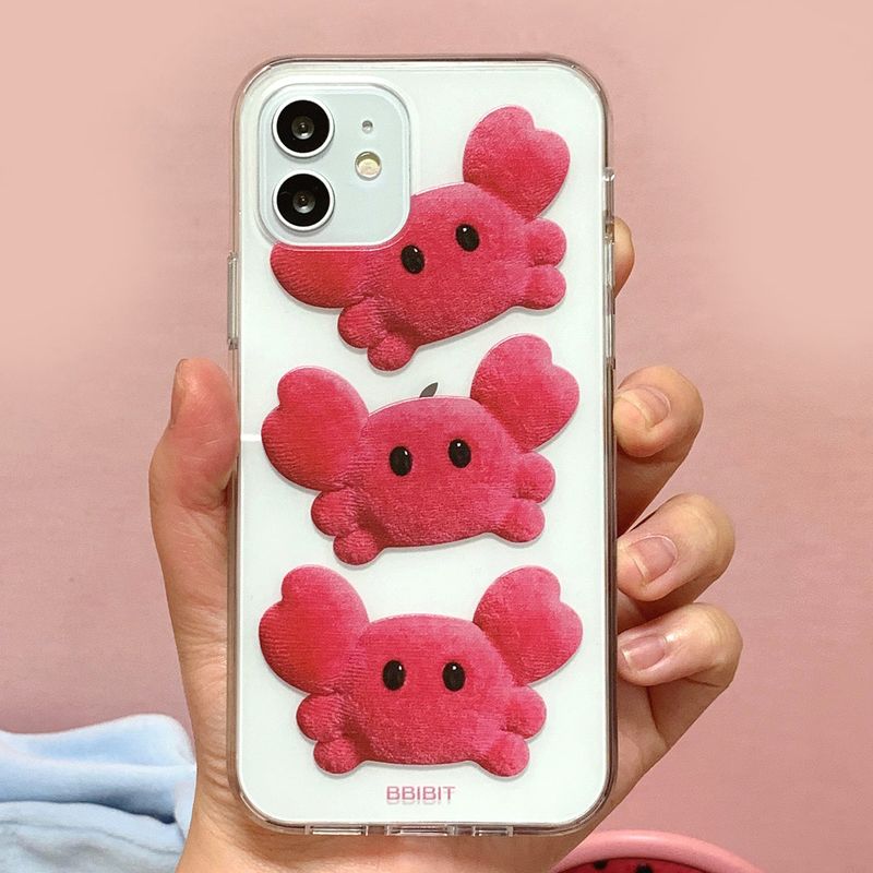 mini crab kkokko Jelly Hard phone case