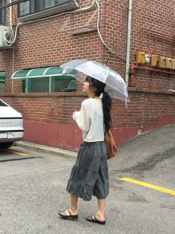 Attle Summer See-Through Flower Cardigan