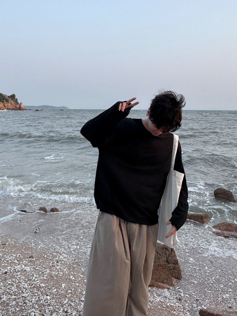 HM Linen loose fit long sleeve