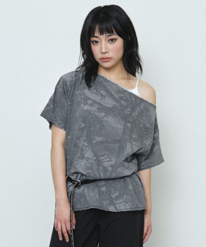 MIDNIGHT MOVE（ミッドナイトムーブ）の「realtree t (dark grey)（Tops）」