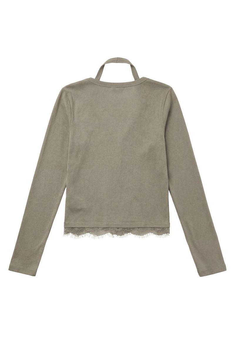 Halter Neck Layered Cadigan
