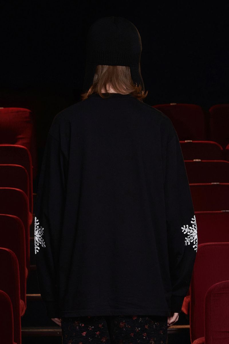 SNOW LOGO LSV T SHIRT / BLACK