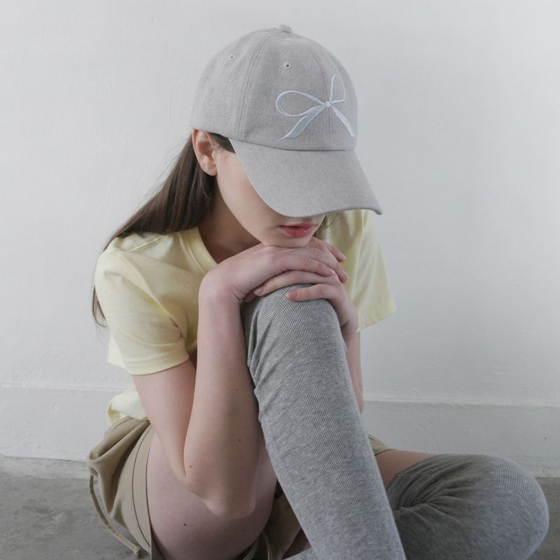 Gray Pigment Ribbon Cap