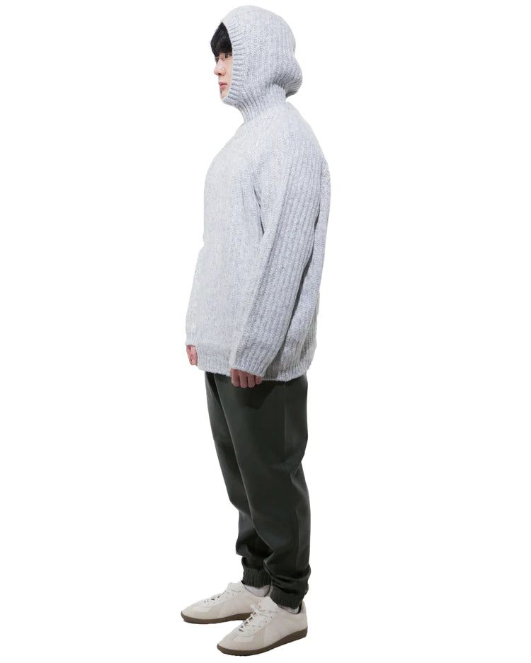 フードつきニット-GRAY (送料込)- WooStore