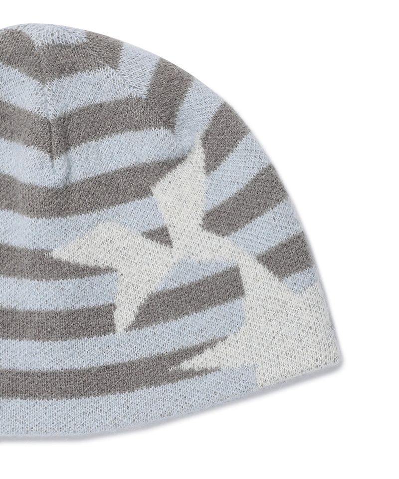 STRIPED TWIN STAR BEANIE BLUE(CV2GFUAB30A)