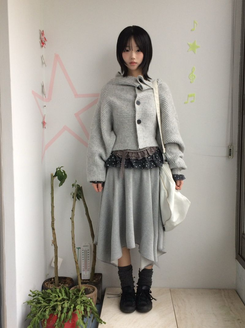 flared ribbon skirt