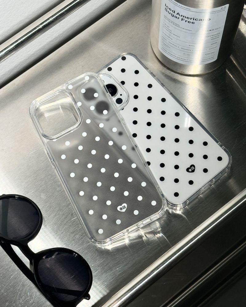 DOT JELLY Gel Hard Slim Phone Case - Black