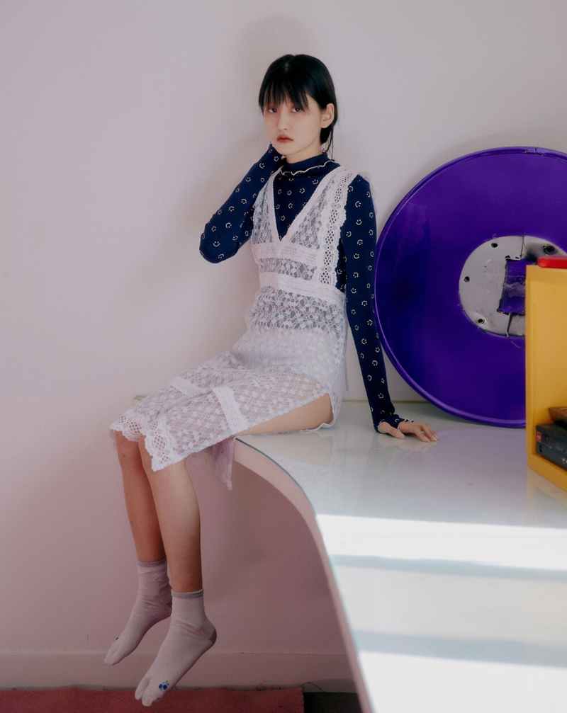 smile turtleneck navy