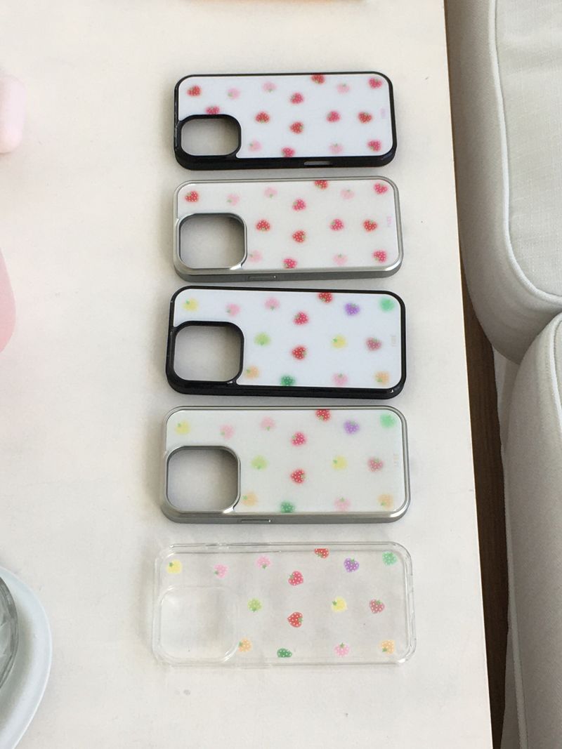 loveberry silver epoxy case (pink)