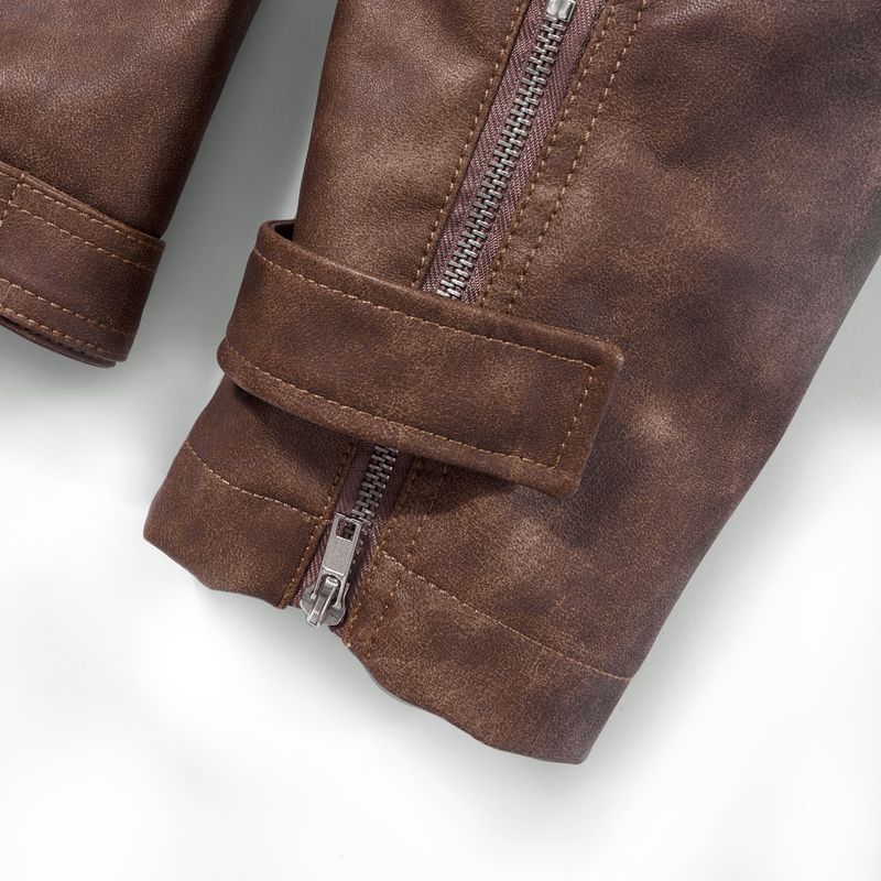 HADES BROWN WAX BIKER JACKET