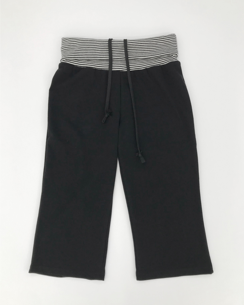 Over-banded Capri Pants (3color)