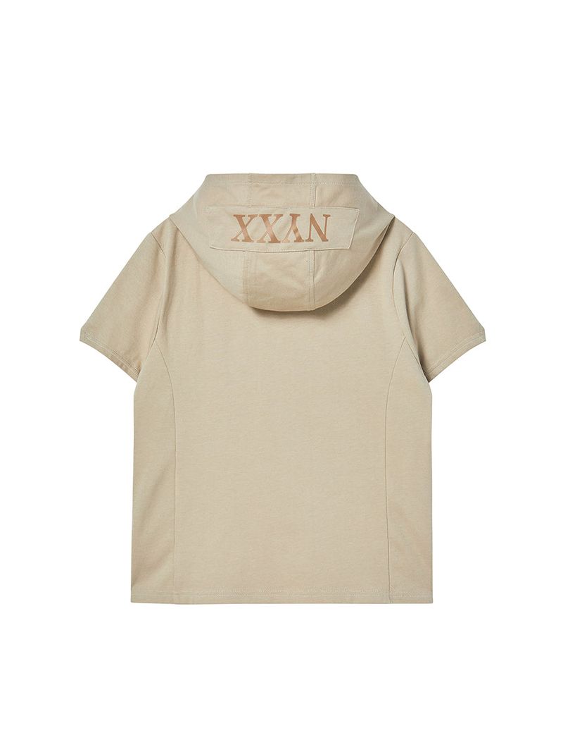CROSS PATCH HOODIE (BEIGE)