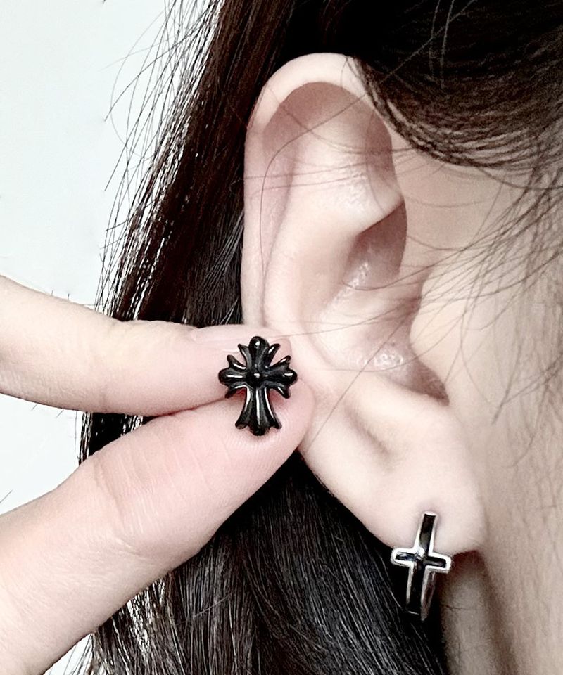 Black Cross Piercing 2PCS