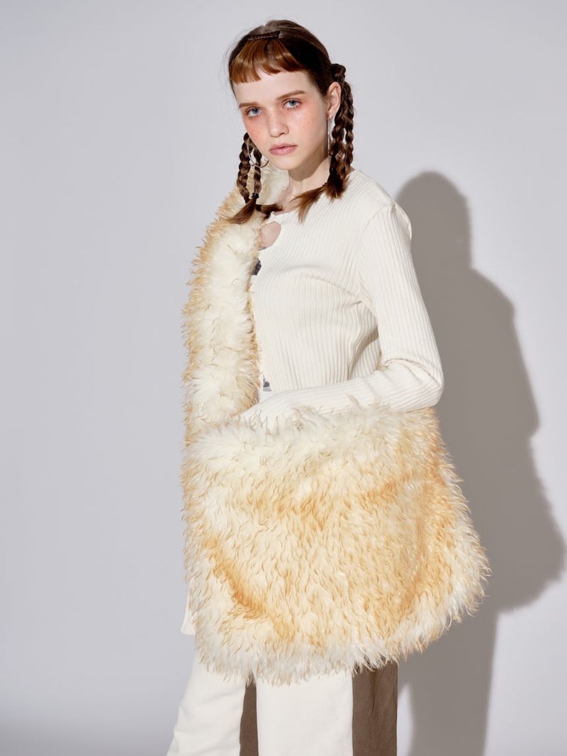FUR BIG CROSS BAG
