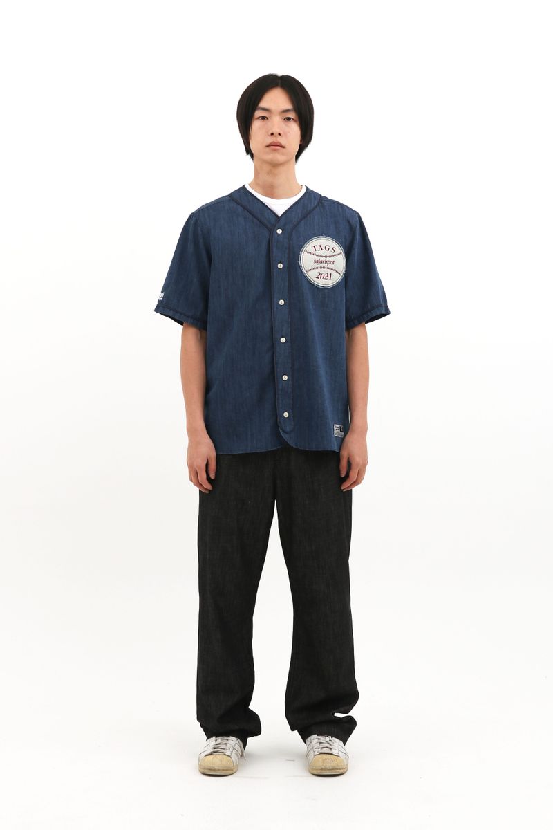  ROUX BASE UNIFORM DUGOUT SHIRTS (DENIM)