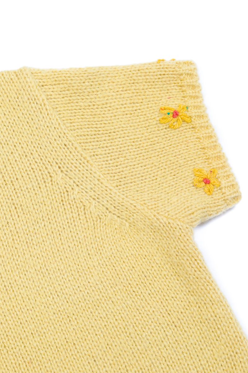Mini Flower Short Knit [Yellow]