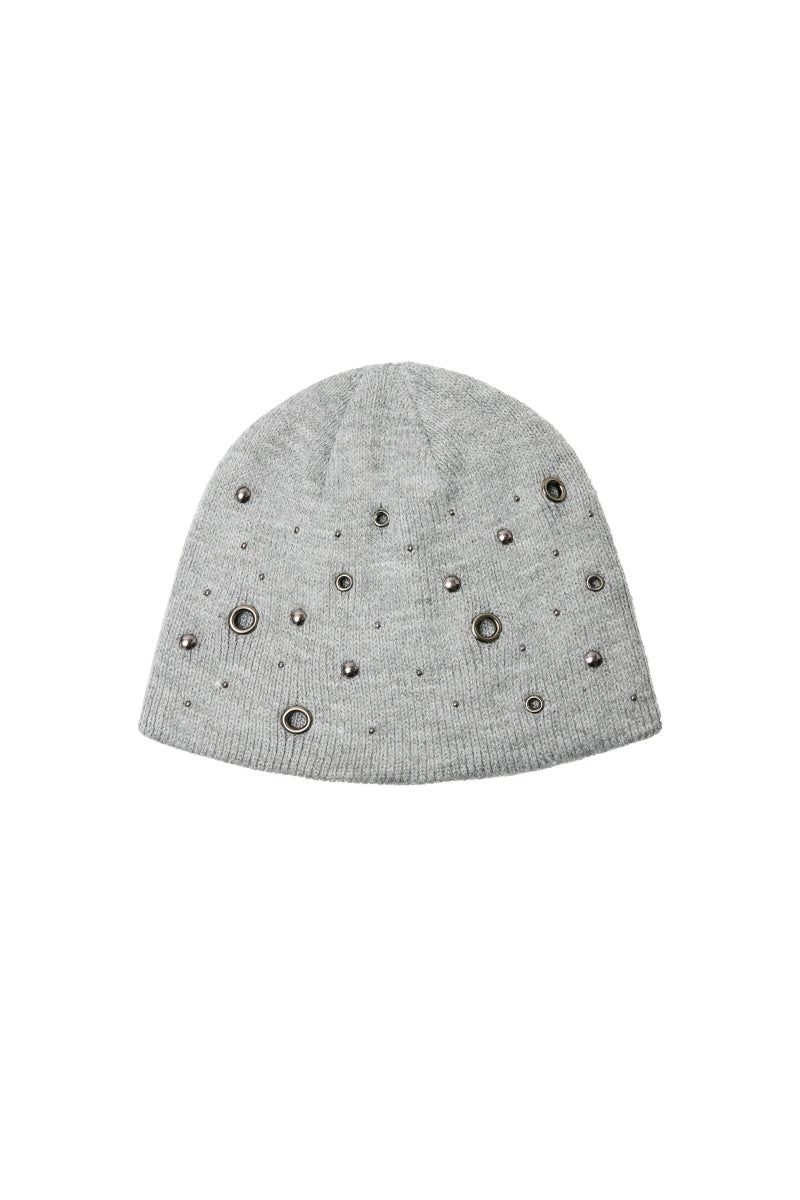eyelet beanie (grey)