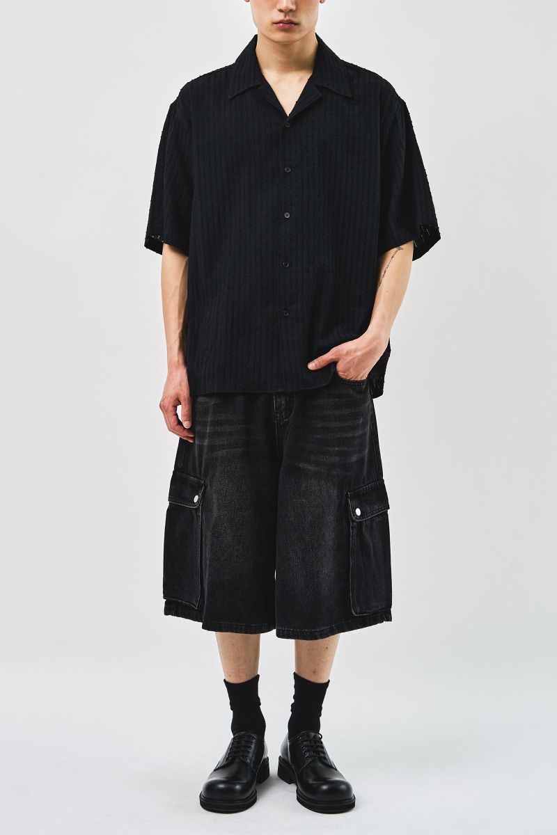 Baek Denim Cargo Bermuda (2color)