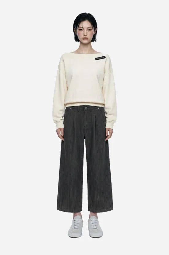 26FW★ [ EEUN MADE ] Boat Neck Sweatshirt